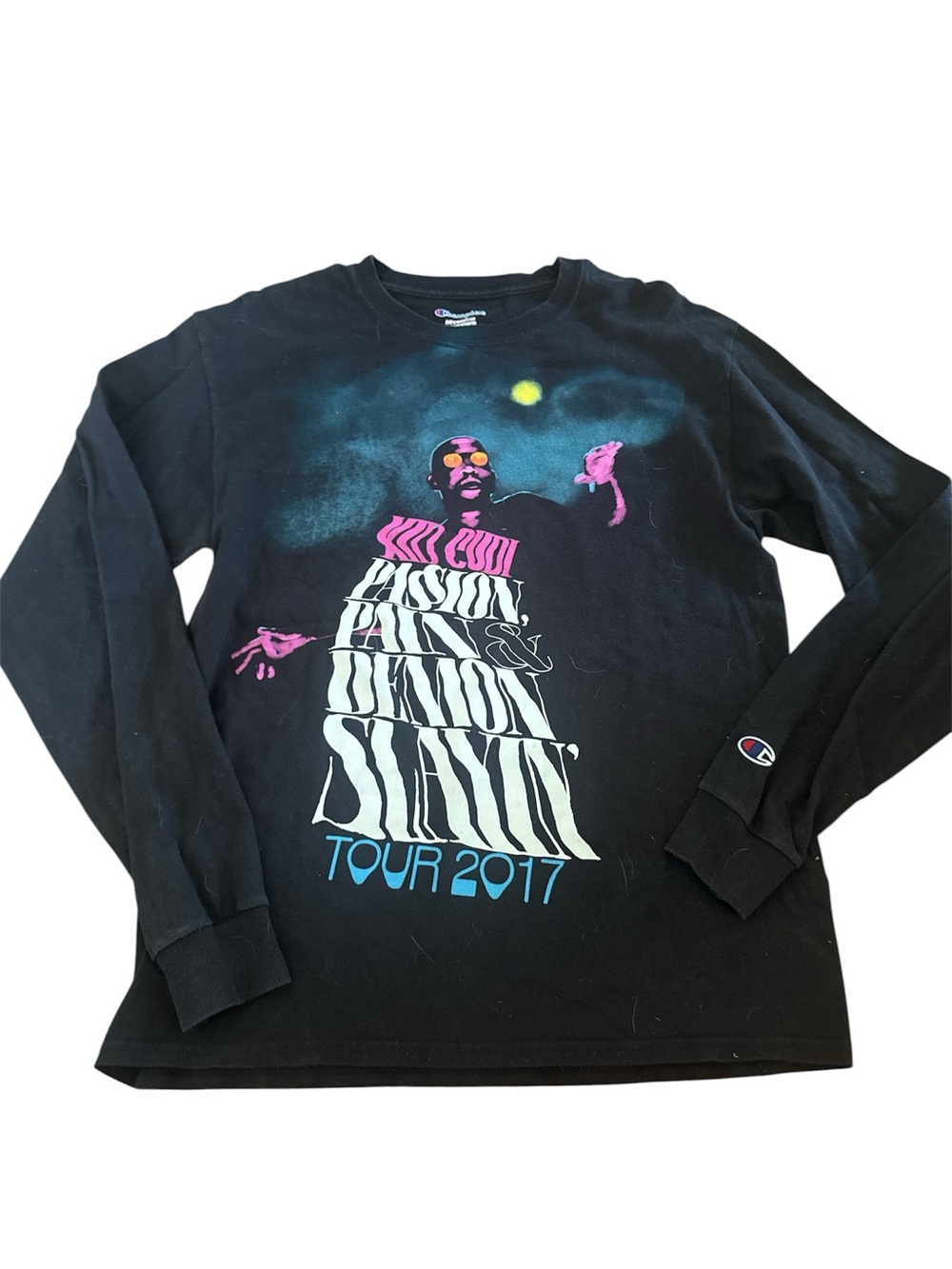 Kid cudi passion pain demon slaying Black Long-Sleeve Tour 2017